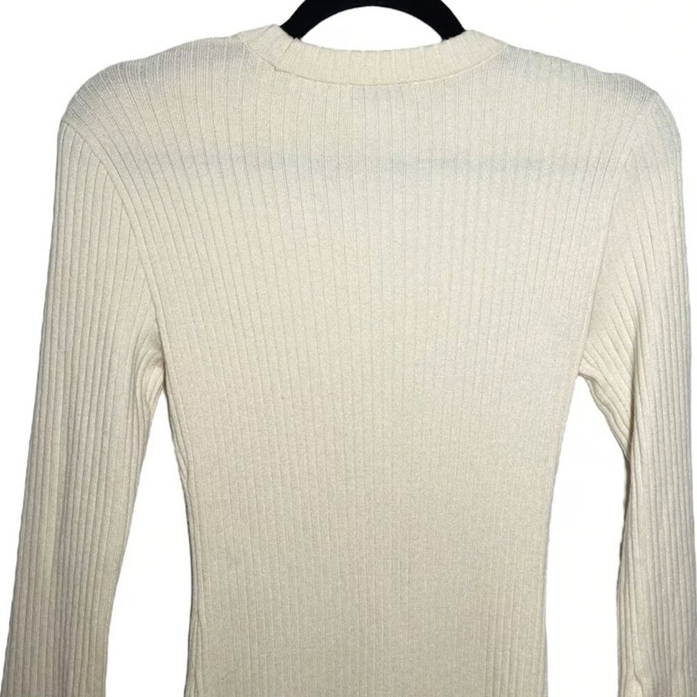 AYR Merino Wool Ivory Sweater Dress - Picture 4 of 5